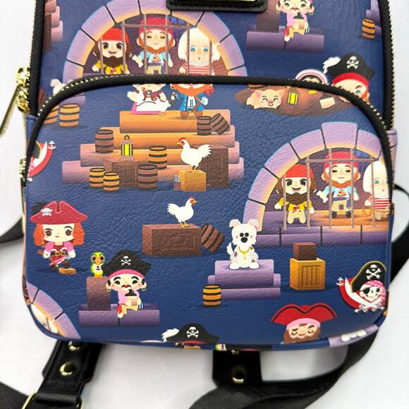 Loungefly Chibi Pirates Mini Backpack - Picture 6 of 9